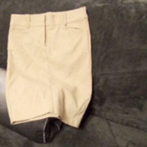Khakis mini skirt.